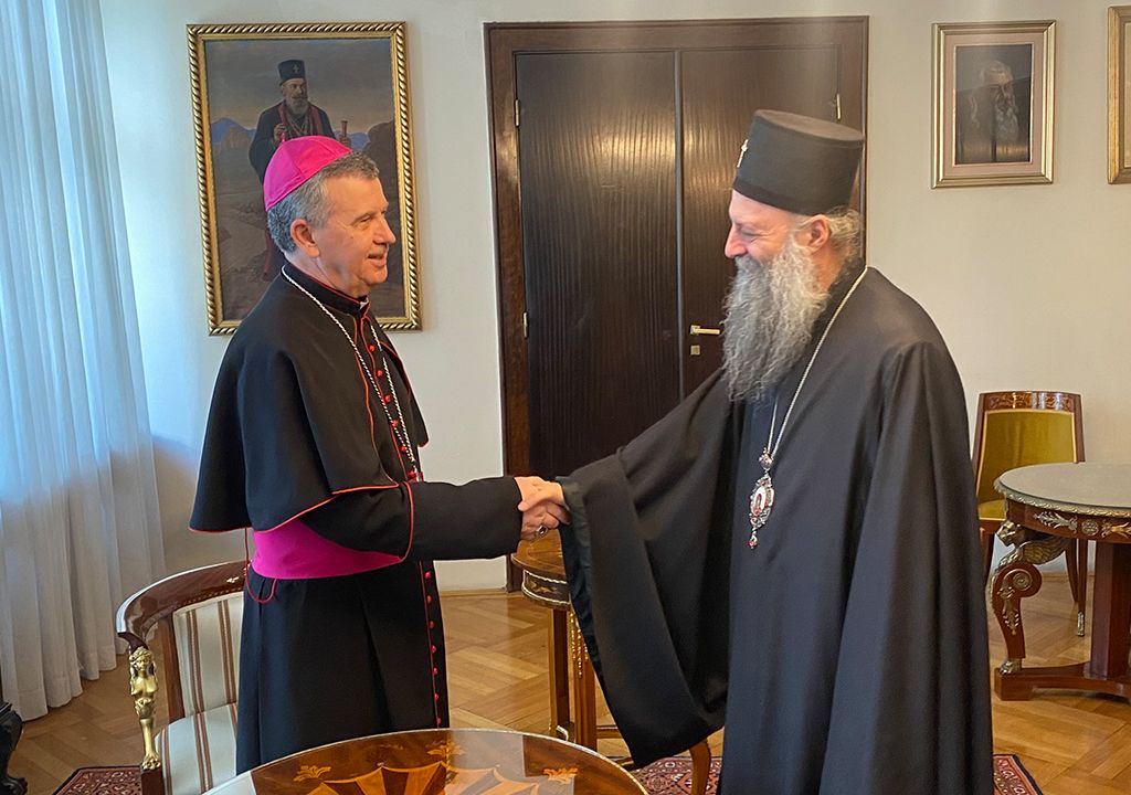 Susret patrijarha Porfirija i nadbiskupa Vukšića